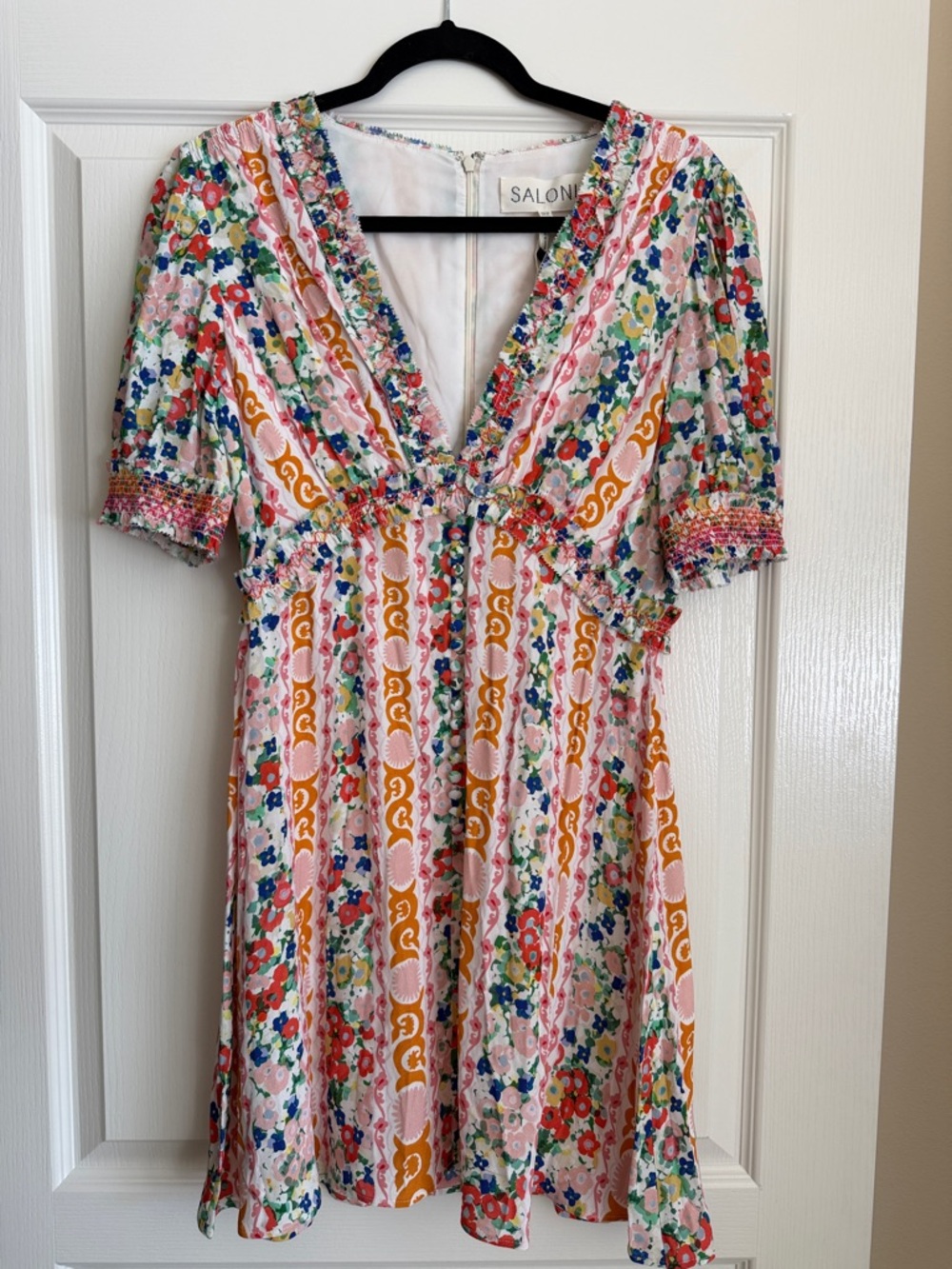 SALONI Multicolor Floral Mini Dress